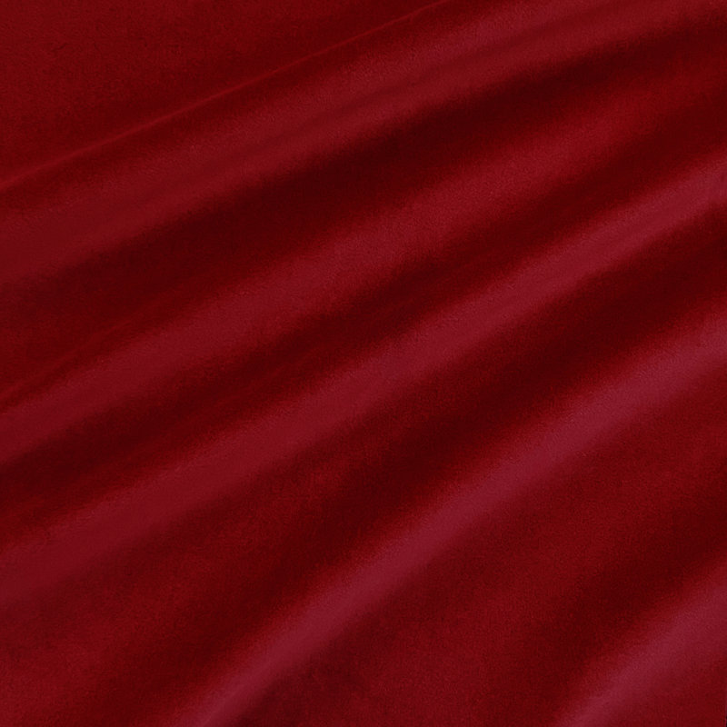 Solid Velvet w/ Backing | Caleb Fabric, Crimson