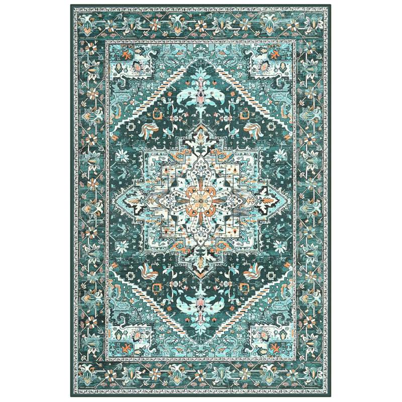 Fillender Washable Soft Vintage Rug Fashion Floral Rug For Living Room Dorm Decor, Rectangle 8' x 10'