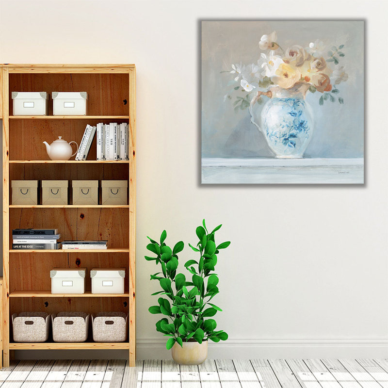 «Heirloom Bouquet I», reproduction d'art sur toile, 12" H x 12" W