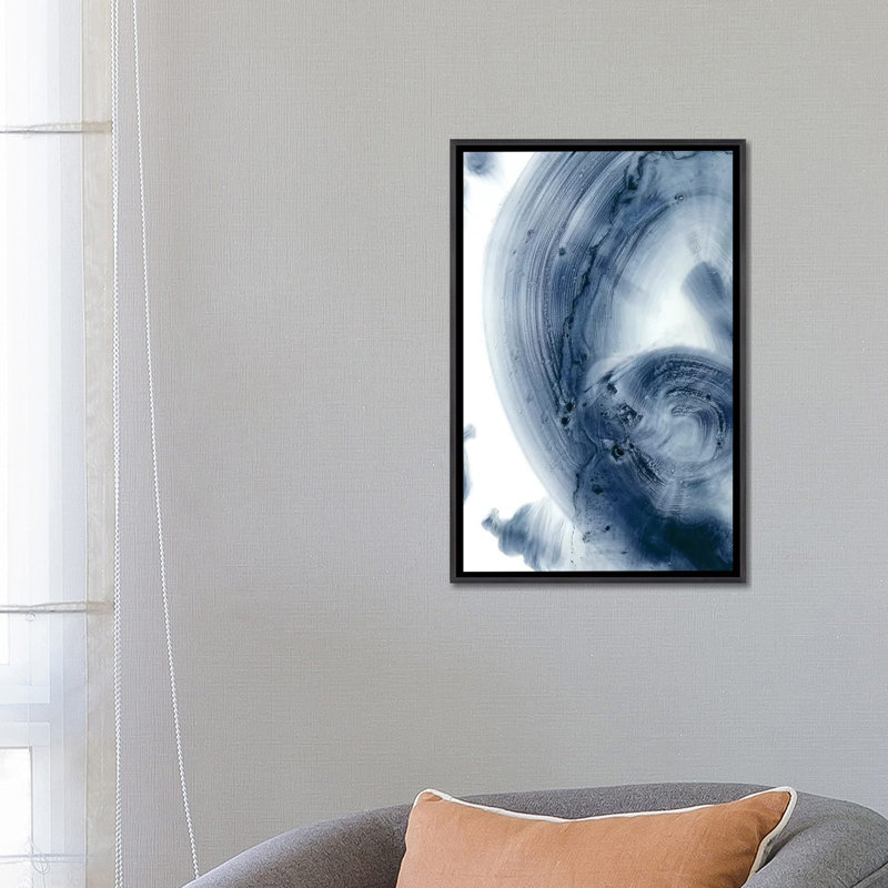 « Quasars II » par Ethan Harper, reproduction d’art, H 26 po x l 18 po x 1,5 po, Toile avec cadre noir patiné, Pas de tapis