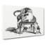 Cat with Kittens by Gottfried Mind - Wrapped Canvas Drawing - Wrapped Canvas-55371954