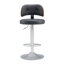 Swivel Bar Stools Seat Adjustable H 62-84cm Barstools with Upholstered Back(set of 2/4)-2059650889-2059650888