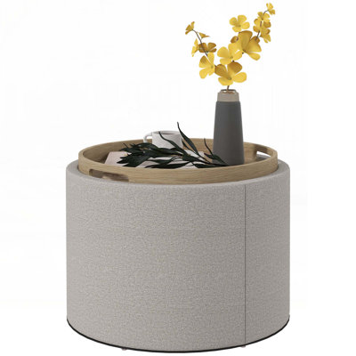 Table basse avec plateau rabattable, gris