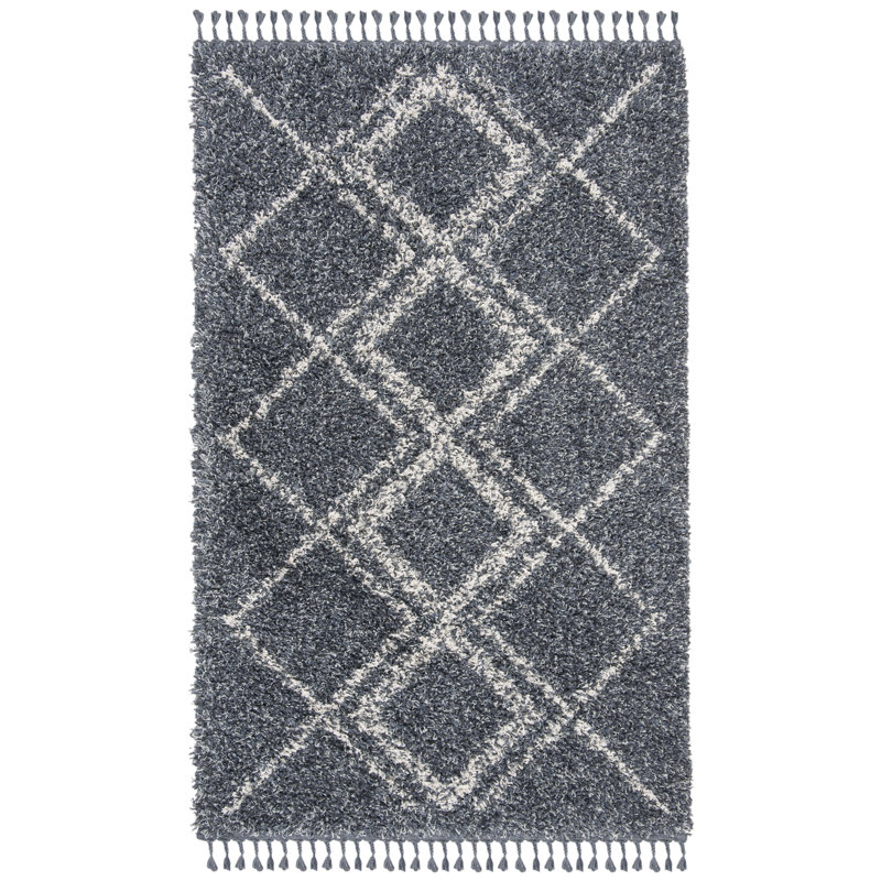 Strattford Pro Lux Shag 400 Performance Geometric Rug, Rectangle 3' x 5'