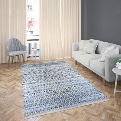 Anoceto Cotton Geometric Indoor Rug