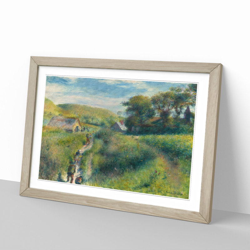 The Mussel Harvest by Pierre-Auguste Renoir - Picture Frame Painting, 36cm H x 48cm W x 2cm D, Oak Framed