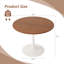 Table de salle à manger moderne 39,4 "avec base à piédestal-919719017