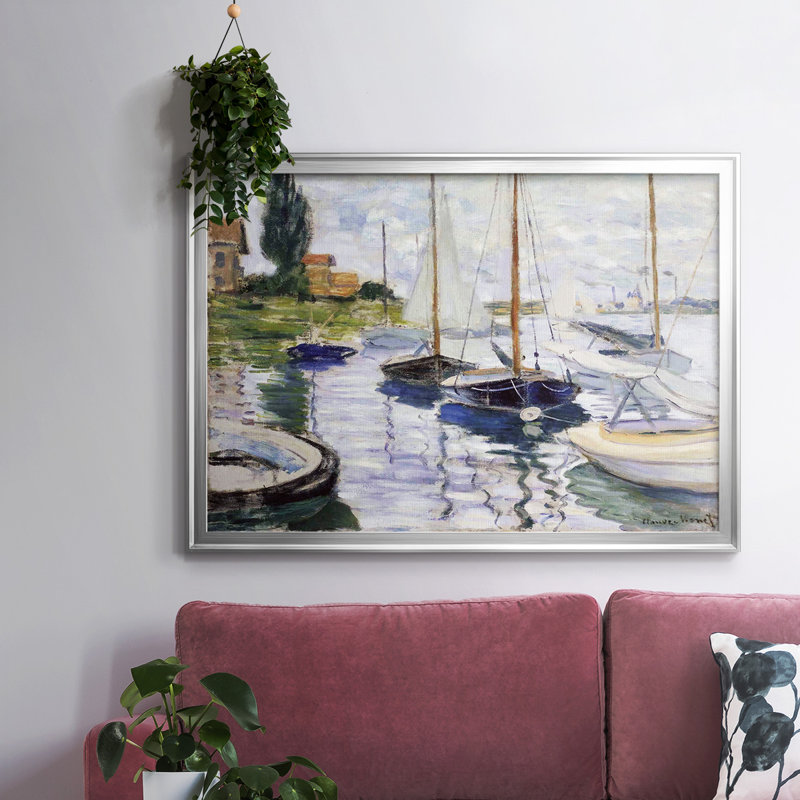 Bateaux au petit - Reproduction d'un seul cadre photo sur toile