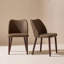 Petites chaises de salle à manger rembourrées en bois massif - Courbe ergonomique et rembourrage moelleux pour espaces multiples-9396014