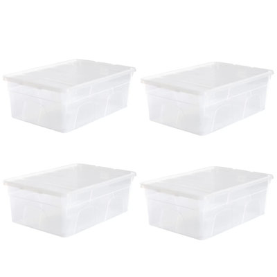Whitefurze Plastic Storage Tub & Tote