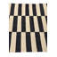 Tapis noir et blanc 3x5