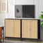 Armoire de rangement avec 2 portes et 2 tablettes, 3 hauteurs disponibles-1860604989