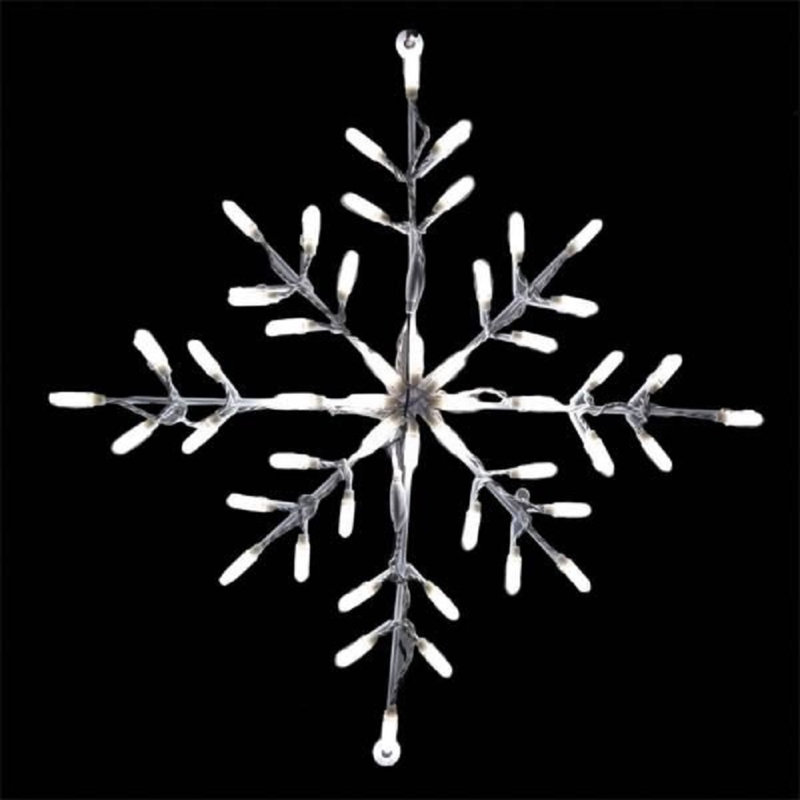 Lighted Window Décor, White