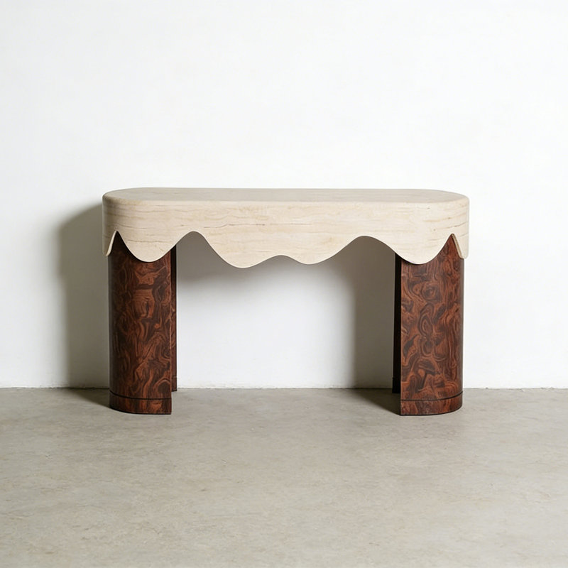 Console Retro Minimalist Art, H 33,46 po x l 55,12 po x P 16,54 po