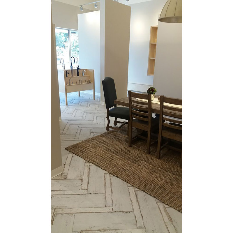 8" x 24" Porcelain Wood Look Wall & Floor Tile, Urban White
