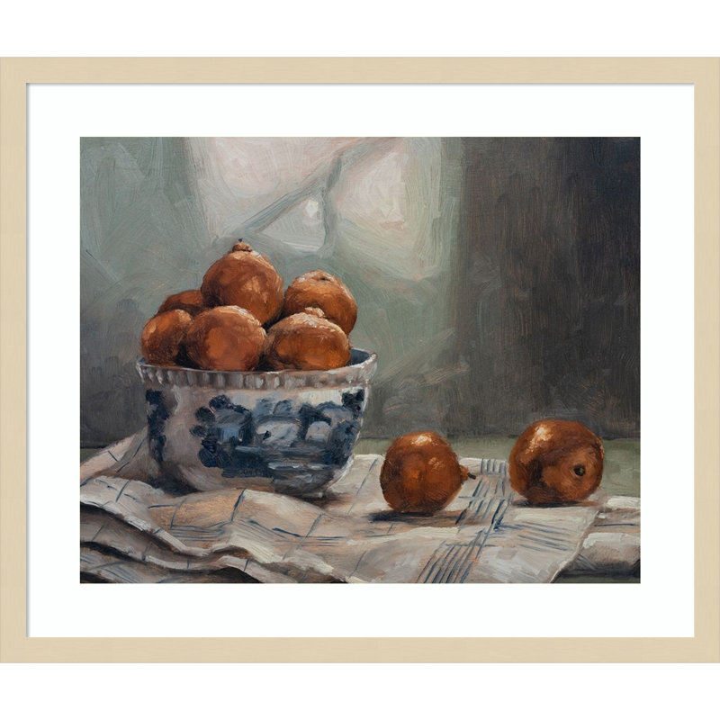 «A Plat of Fruit IV» par Marian Parsons, impression sur bois encadrée, H 21 po x l 25 po
