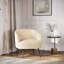 Fauteuil demi-tonneau en polyester Kedara