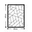 Élégant accessoire mural en métal noir décoratif, 19,7 po x 23,6 po | 100% métal, épaisseur: 0,06 pouce | Léger à 0,68 lb, facile à suspendre avec pièce arrière | Parfait pour les décorations et les objets d'art modernes-112379960