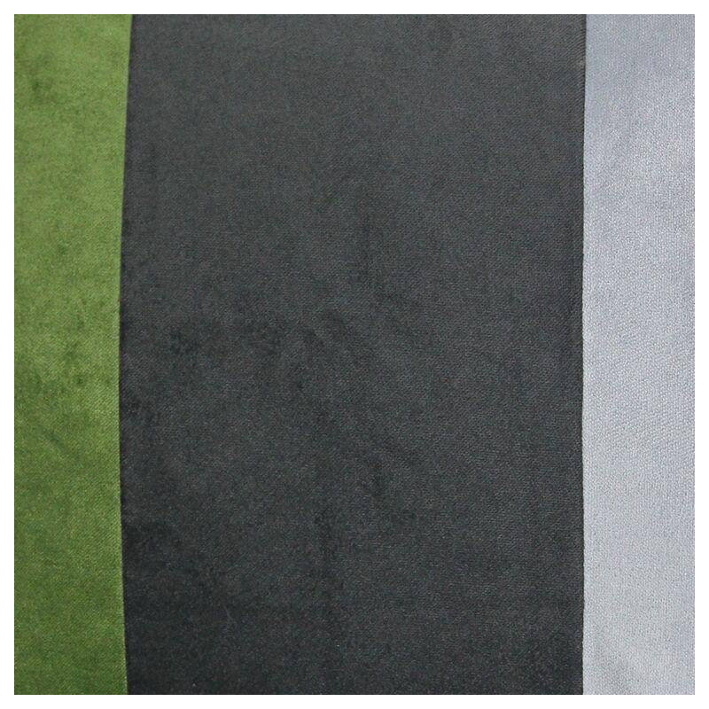 Zula Patchwork Rectangular Throw Cushion, Green/Grey, 30 x 50cm