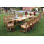 Valencia Outdoor 15 - Piece Teak Dining Set