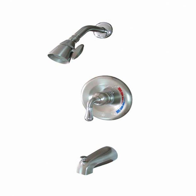 Garniture de robinet de baignoire et douche à contrôle de volume St. Charles, Nickel brossé