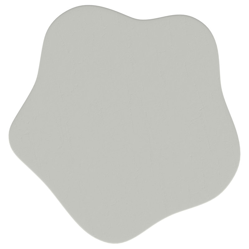 Table d'appoint 20 po avec plateau en forme de nuage blanc cassé Perth, H 16 po x l 16,75 po x P 15,75 po