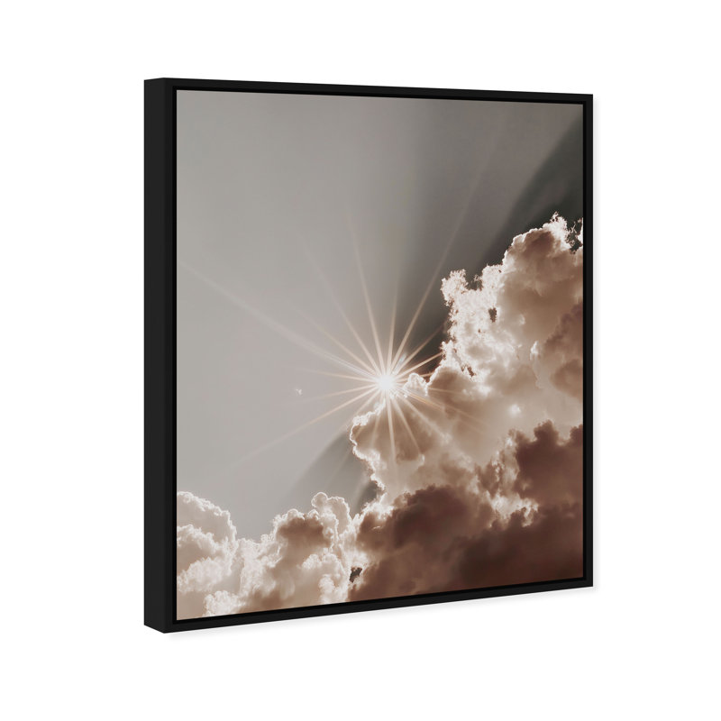 Sun Rays I Print by Oliver Gal, 25" H x 21" W, Black Floater Frame