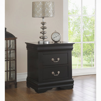 Table de chevet noire