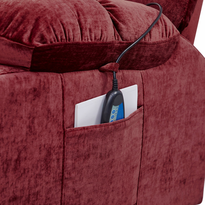Fauteuil inclinable à deux moteurs Power Lift pour fauteuil inclinable 180 °, Red