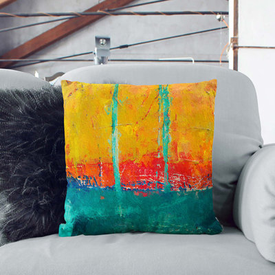Abstract Square Throw Cushion