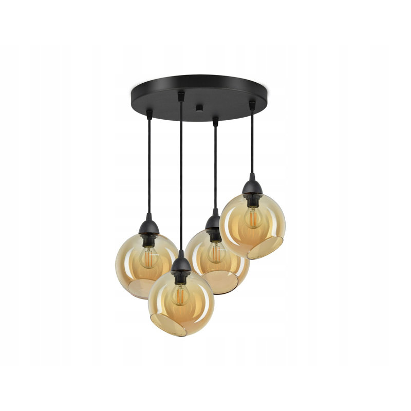 Beacsfield 4 - Light Cluster Pendant, Honey