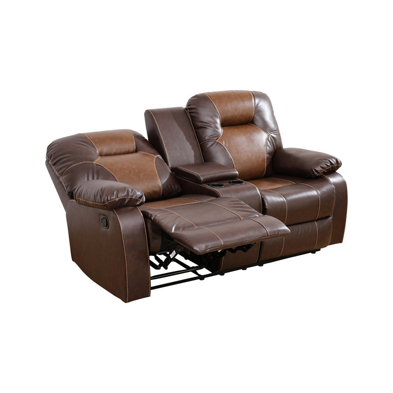 Ensemble de salon inclinable en similicuir Ahner