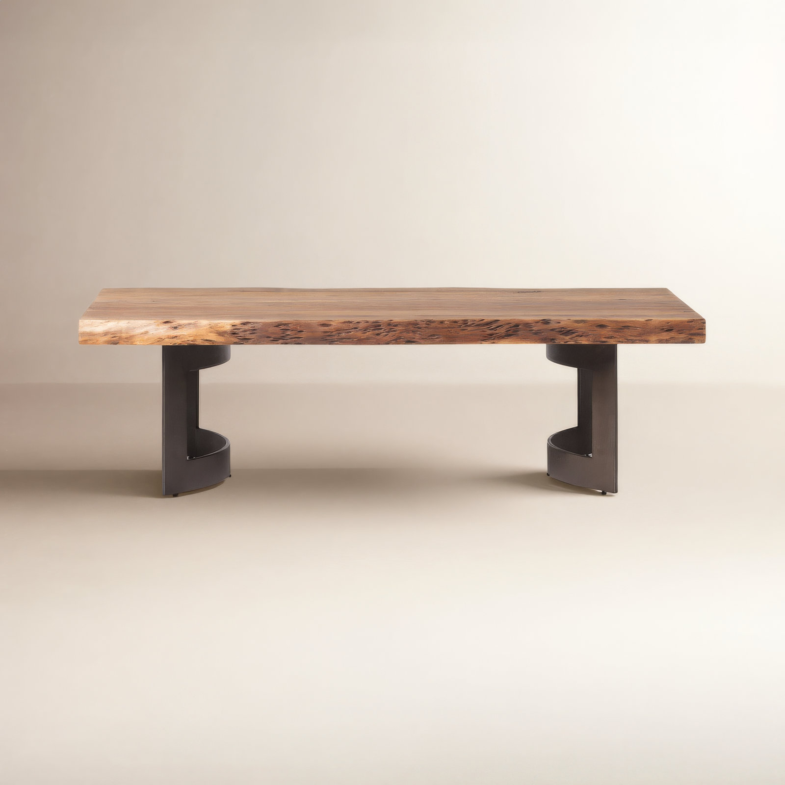 Burnell 56" Acacia Coffee Table, Light Brown