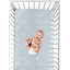 Drap-housse pour lit de bébé rouge et bleu
