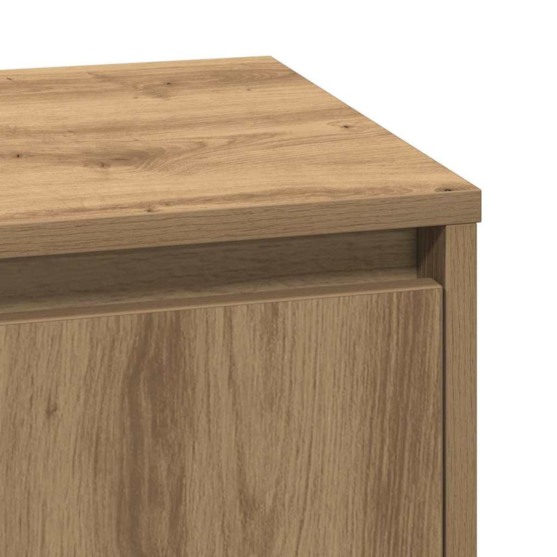 Bedside Cabinet 39 X 34.5 X 50 Cm Engineered Wood, Artisan Oak