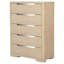 Commode de chambre à coucher 5 tiroirs Mirador