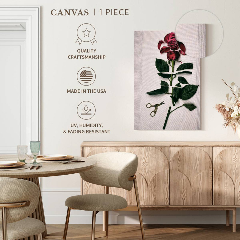 Florist's Rose, 39" H x 26" W