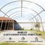 Abri de voiture portable, garage/abri de voiture entièrement fermé avec structure en acier galvanisé, gris foncé