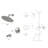 10" Rain Fixed Shower Head Systems Wall Mounted Shower-68024395