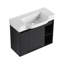 Meuble-lavabo mural avec lavabo en céramique blanche-1333522086