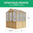 Meridian 6.7' x 6.0' Greenhouse with Cedar Wood Frame and Polycarbonate Panels Compact and Durable Design