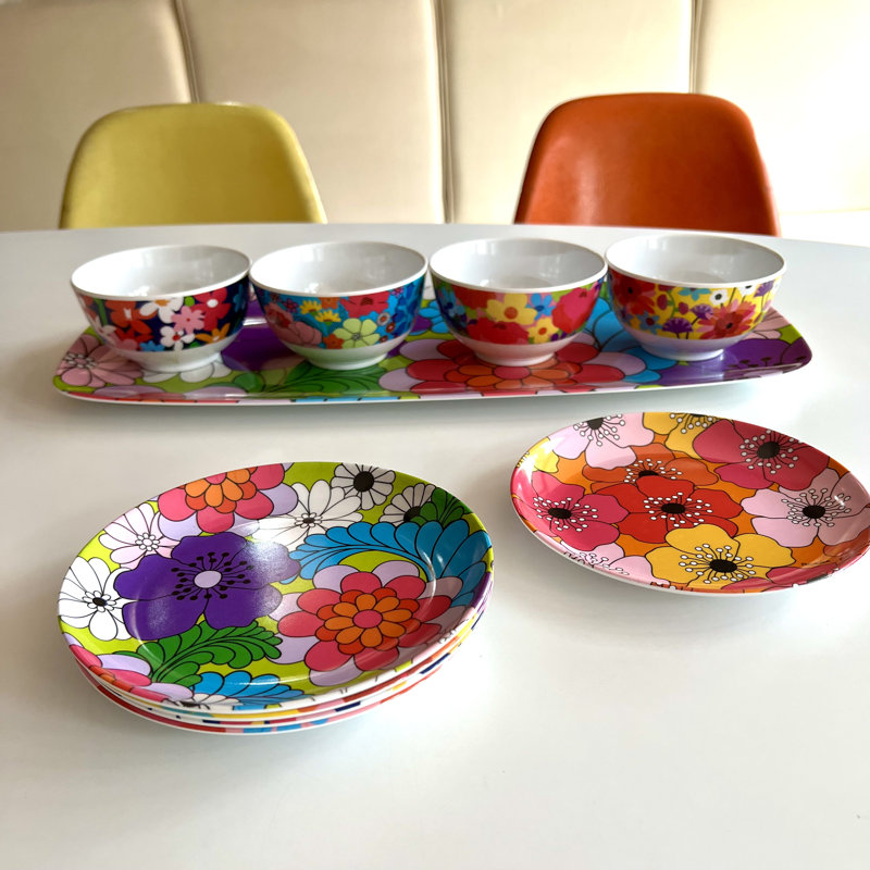 French Bull 6.5" Floral Appetizer Plate