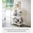 Yamazaki Home 3-Tiered Storage Rack - Kitchen Shelf Organizer, Short, Steel, Short-46492103