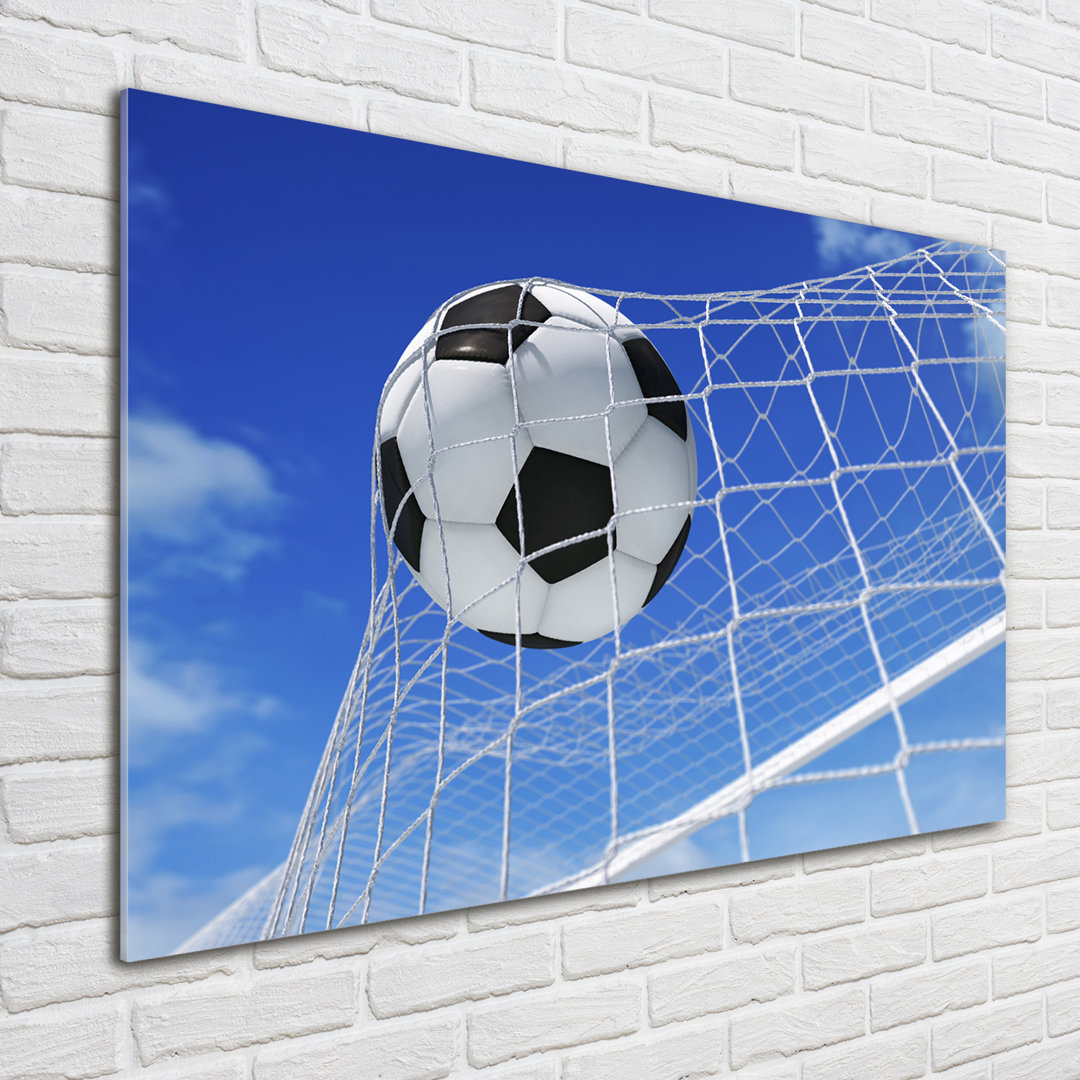 Glasbild Ball In The Goal