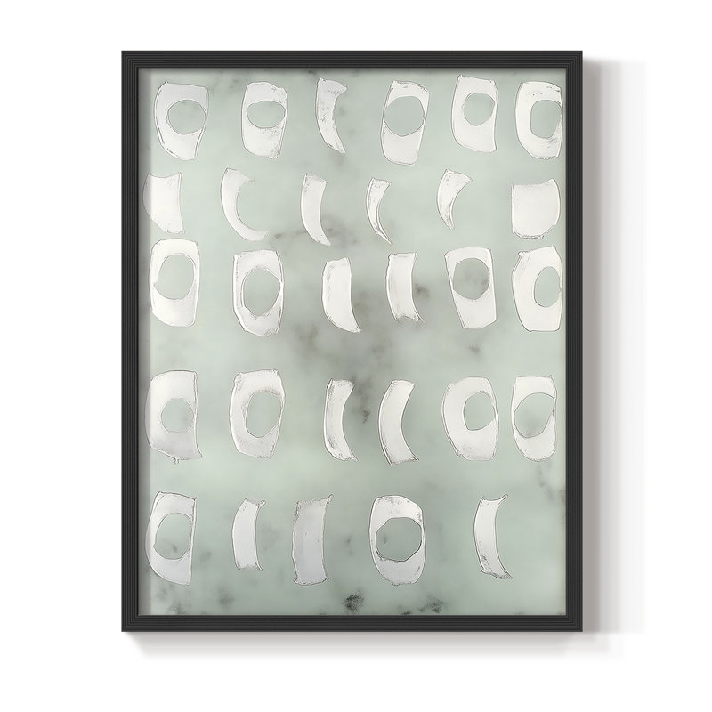 "ABSTRACT Series DCCLXIX" par J Paul, Noir, noir, noir, noir, H 11 po x l 9 po