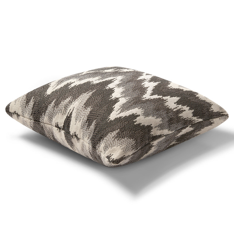 Pebble Plush Chevron Feather Throw Pillow