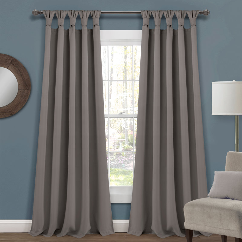 Paire de rideaux occultant et isolants Lush Decor, 52 po x 84 po, Gris foncé