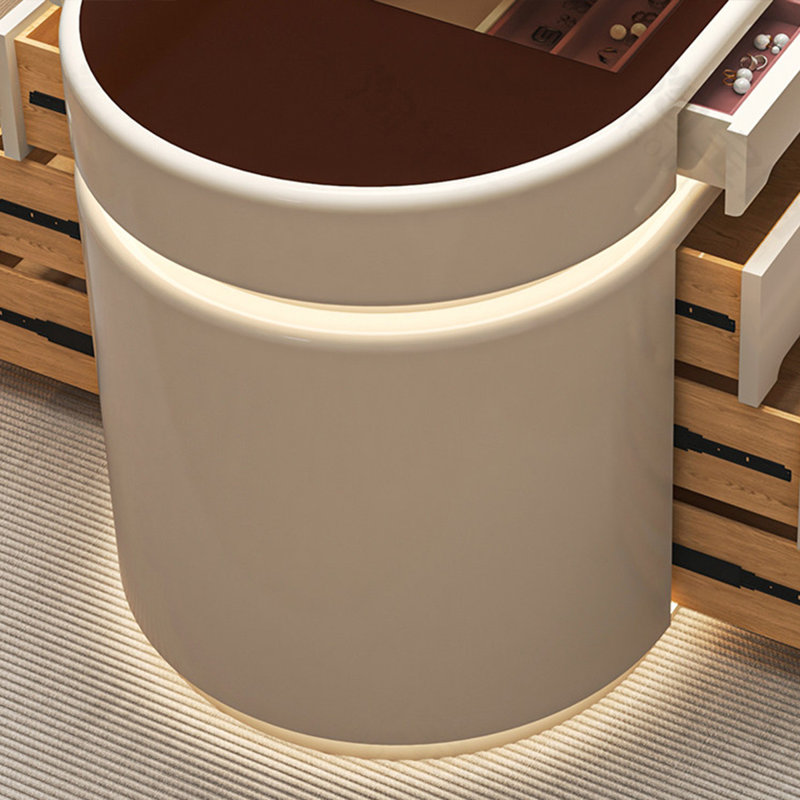 Armoire à bijoux 70,87 po beige luxueux avec unité de rangement