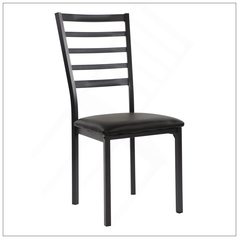 Ensemble de 4 chaises de salle à manger à finition noire