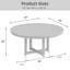 Table de salle à manger 30 "H Roud-1748118940